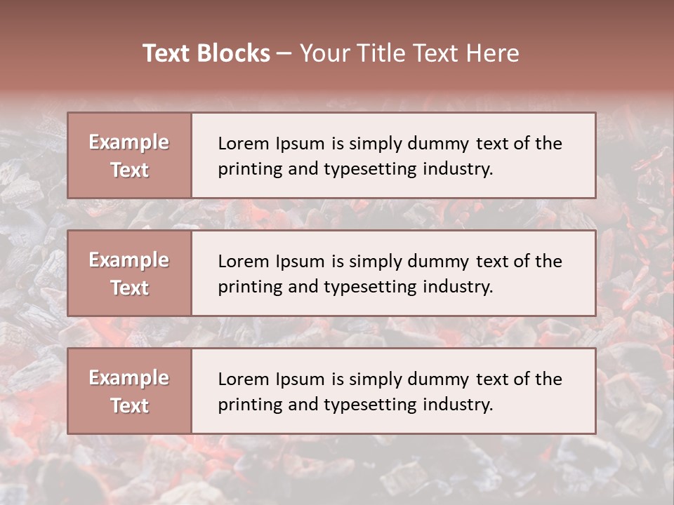 Charcoal Dirty Ash PowerPoint Template