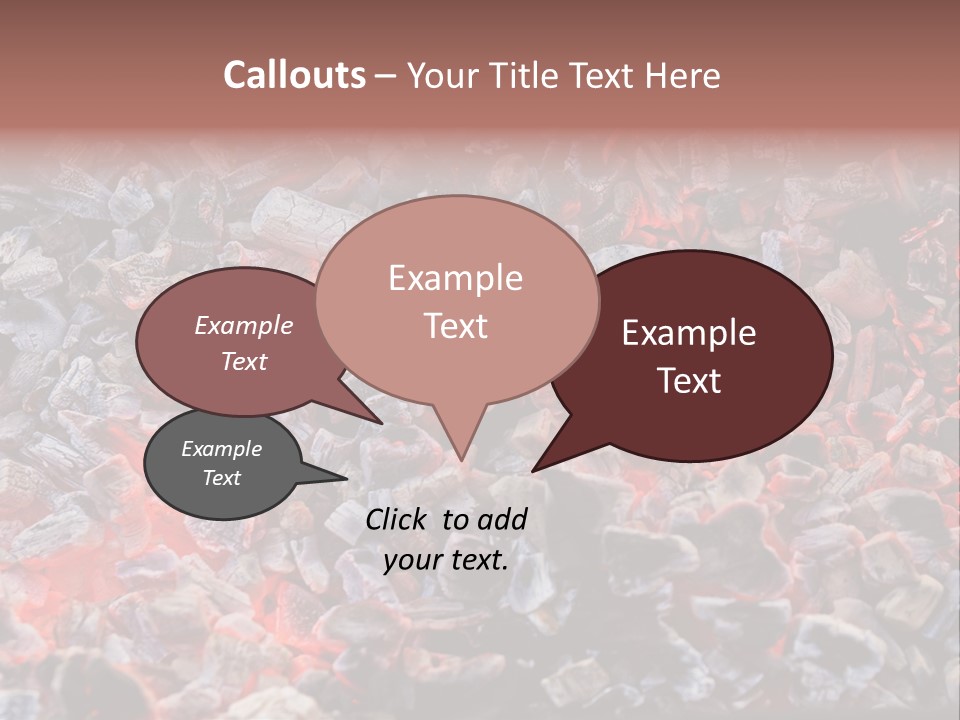 Charcoal Dirty Ash PowerPoint Template