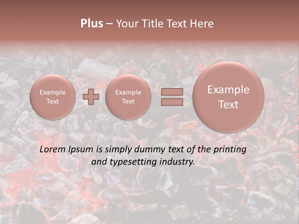 Charcoal Dirty Ash PowerPoint Template