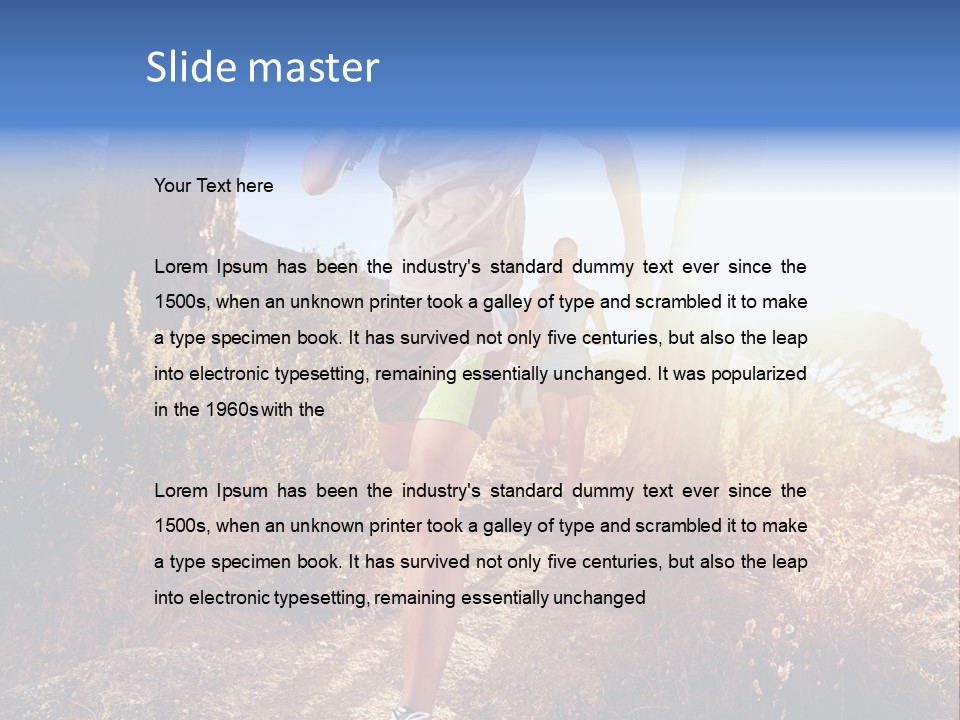 Wellbeing Health Run PowerPoint Template