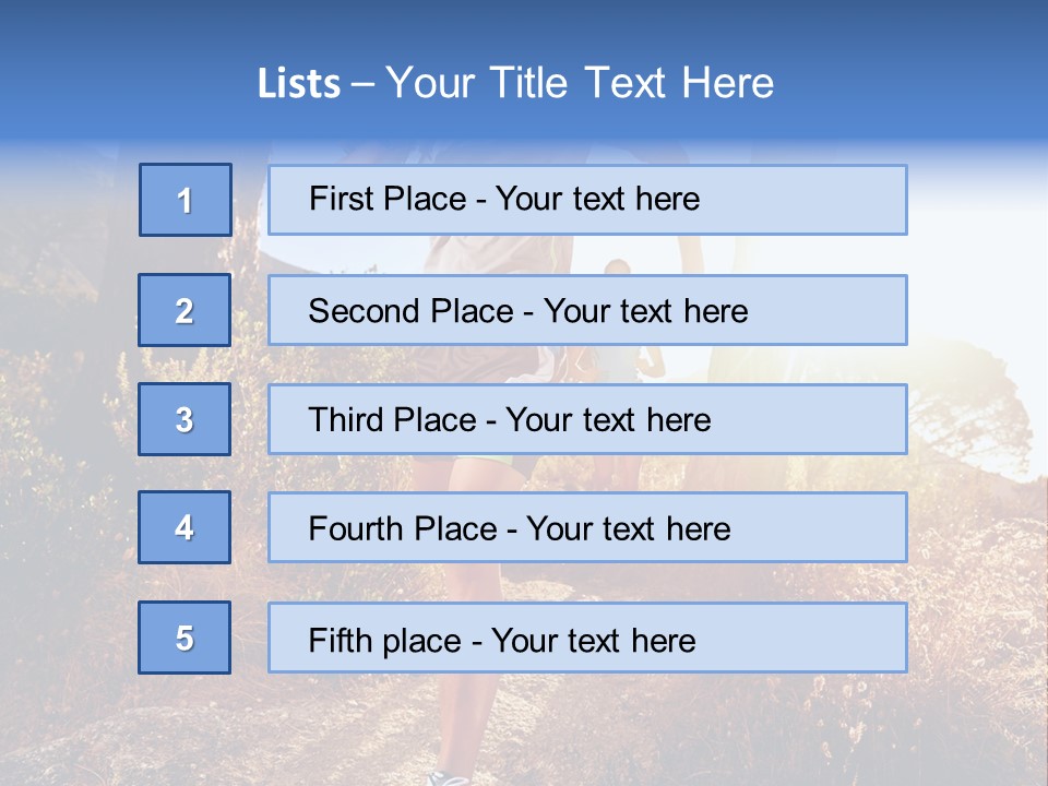 Wellbeing Health Run PowerPoint Template