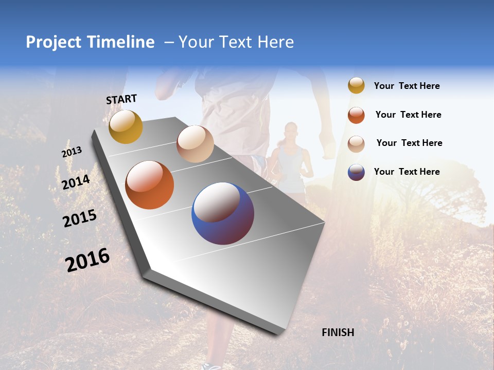 Wellbeing Health Run PowerPoint Template
