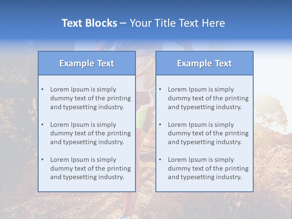 Wellbeing Health Run PowerPoint Template