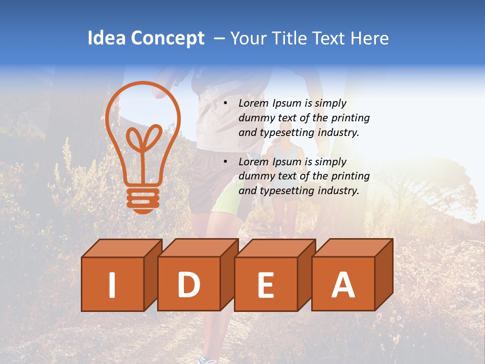 Wellbeing Health Run PowerPoint Template