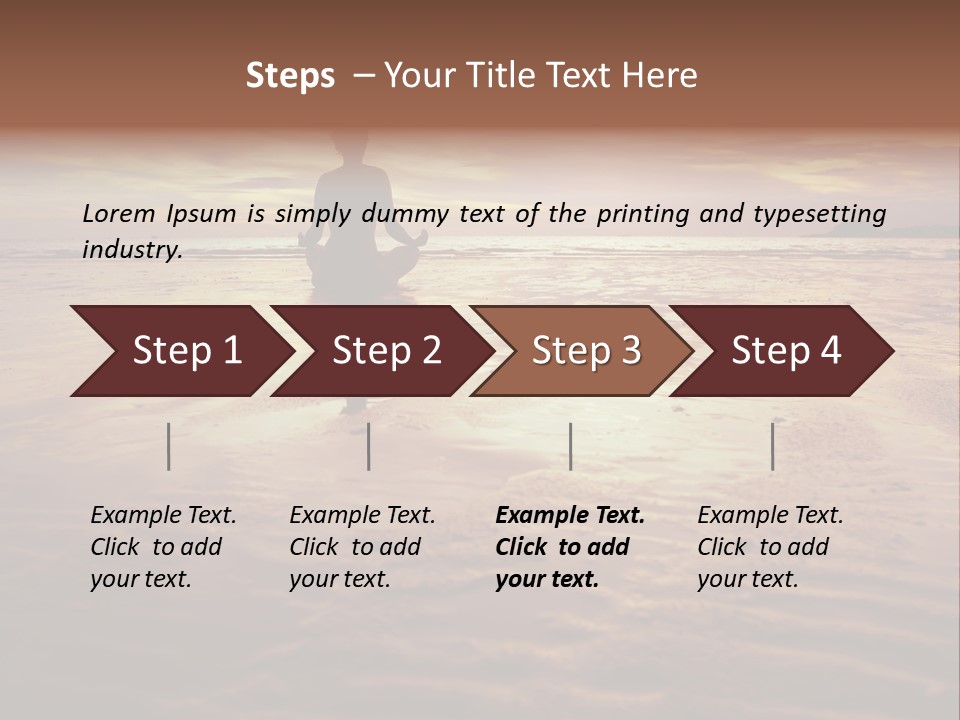 Breath Quiet Alone PowerPoint Template