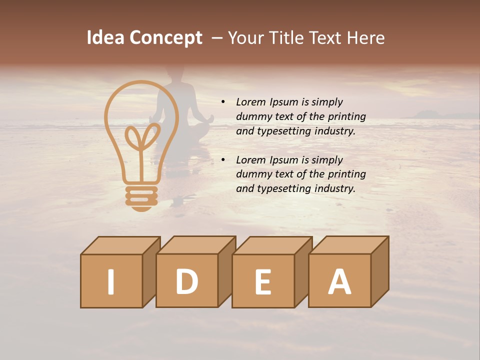 Breath Quiet Alone PowerPoint Template