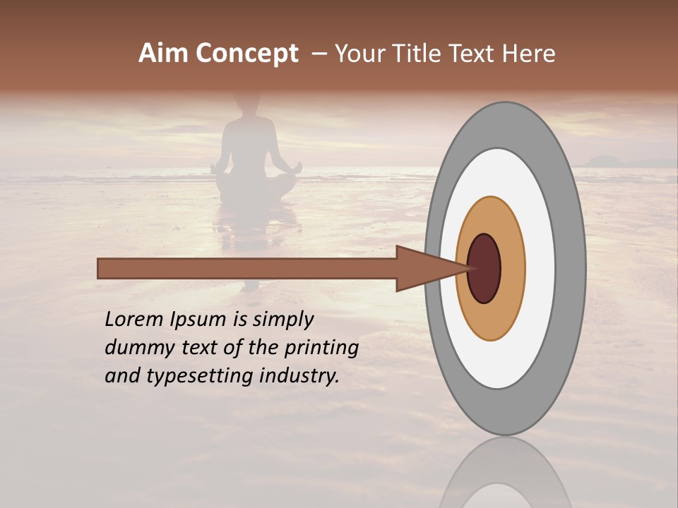 Breath Quiet Alone PowerPoint Template