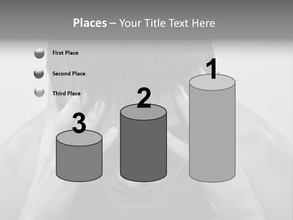 A Man Holding His Hands To His Face PowerPoint Template