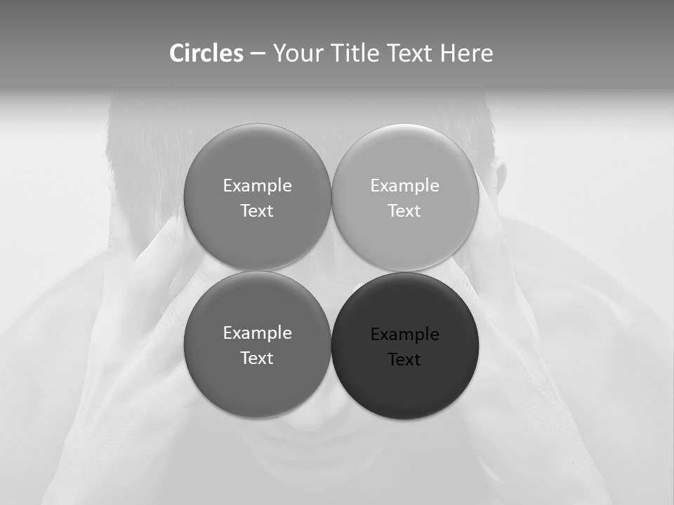 A Man Holding His Hands To His Face PowerPoint Template