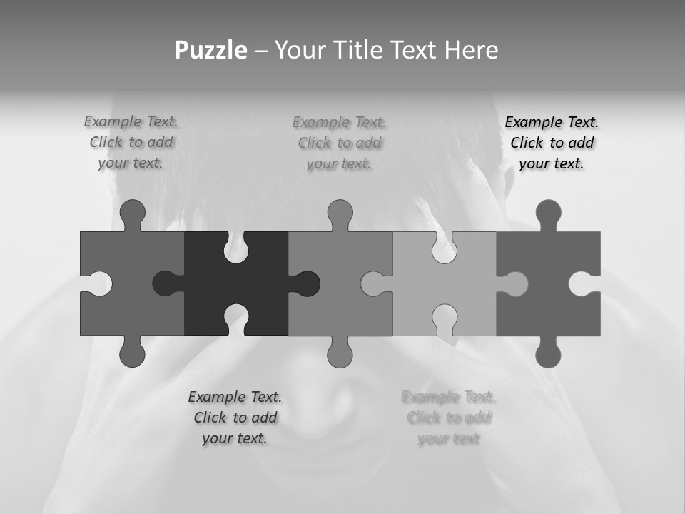 A Man Holding His Hands To His Face PowerPoint Template