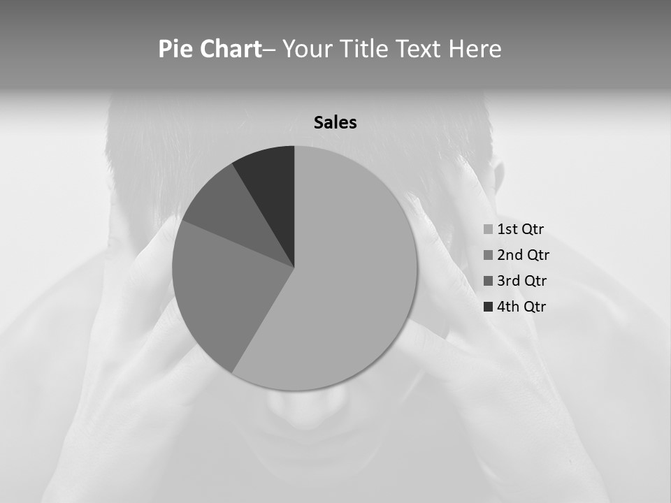 A Man Holding His Hands To His Face PowerPoint Template