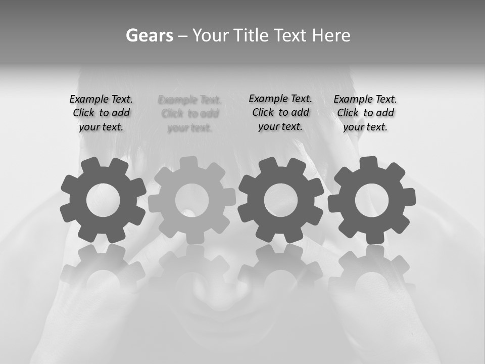 A Man Holding His Hands To His Face PowerPoint Template