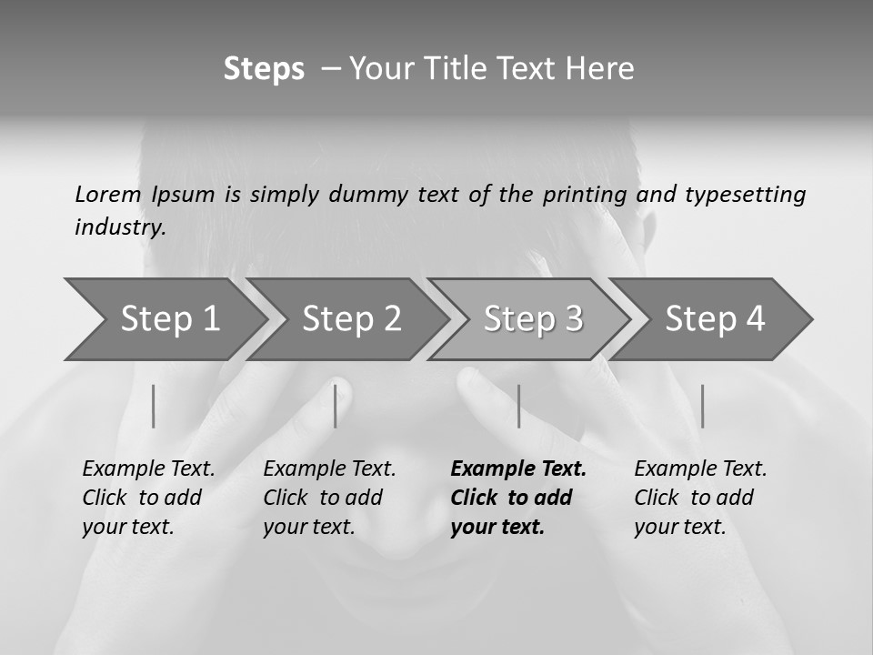 A Man Holding His Hands To His Face PowerPoint Template