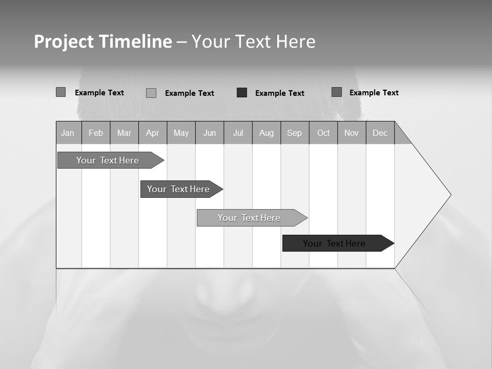 A Man Holding His Hands To His Face PowerPoint Template