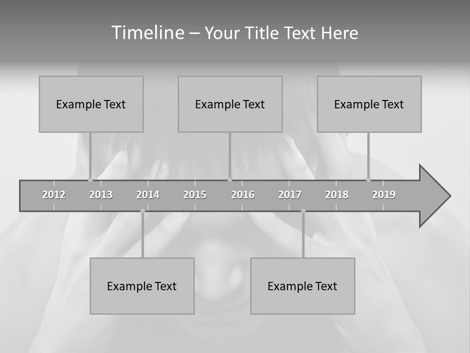 A Man Holding His Hands To His Face PowerPoint Template