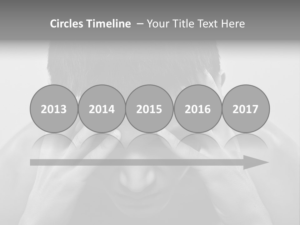 A Man Holding His Hands To His Face PowerPoint Template