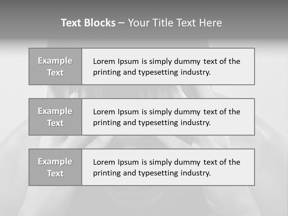 A Man Holding His Hands To His Face PowerPoint Template
