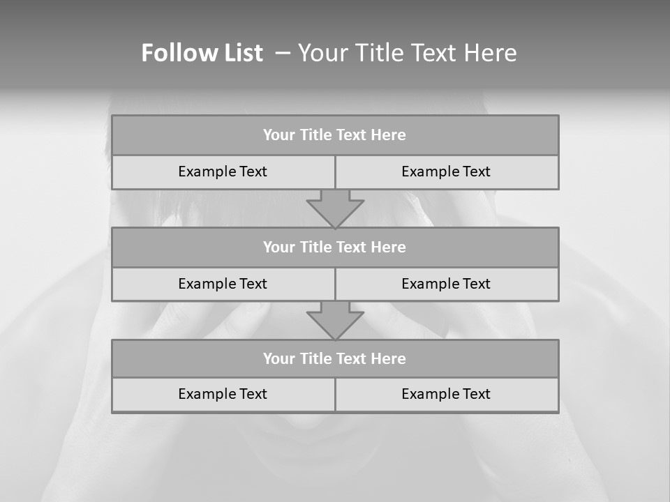 A Man Holding His Hands To His Face PowerPoint Template