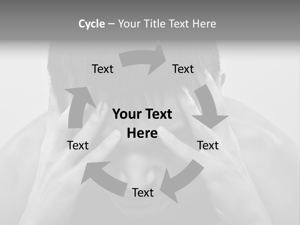 A Man Holding His Hands To His Face PowerPoint Template