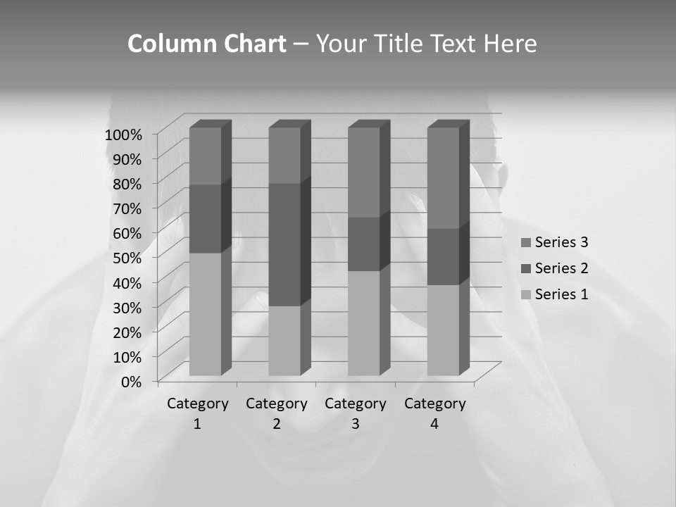 A Man Holding His Hands To His Face PowerPoint Template