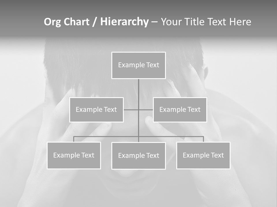 A Man Holding His Hands To His Face PowerPoint Template
