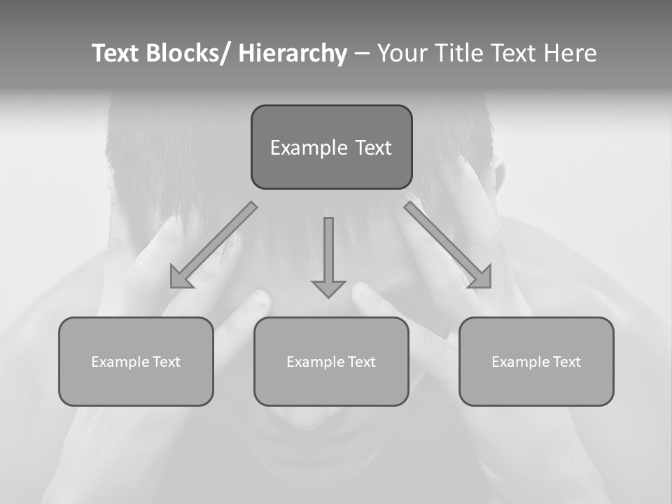 A Man Holding His Hands To His Face PowerPoint Template