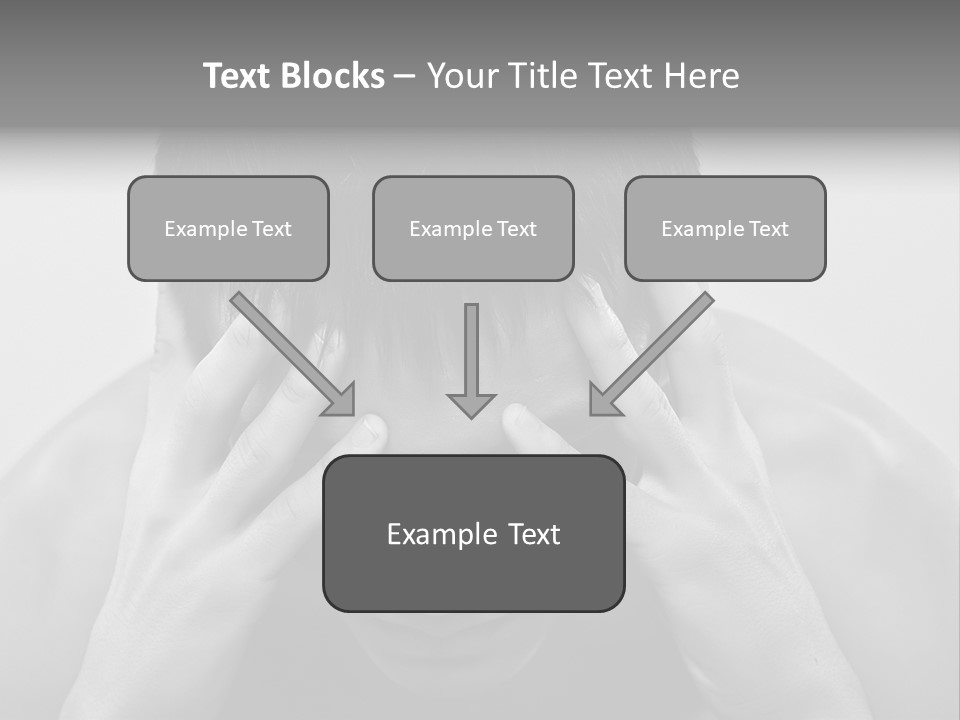 A Man Holding His Hands To His Face PowerPoint Template