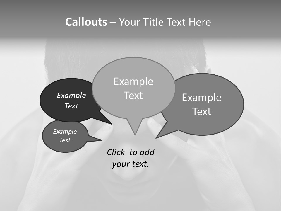 A Man Holding His Hands To His Face PowerPoint Template