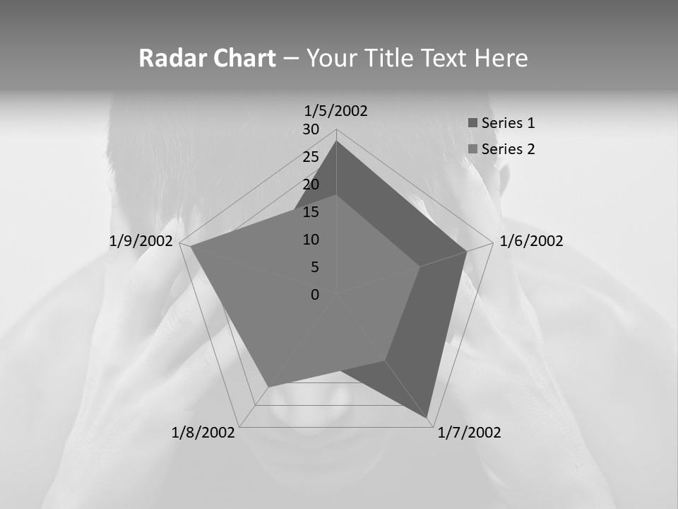 A Man Holding His Hands To His Face PowerPoint Template