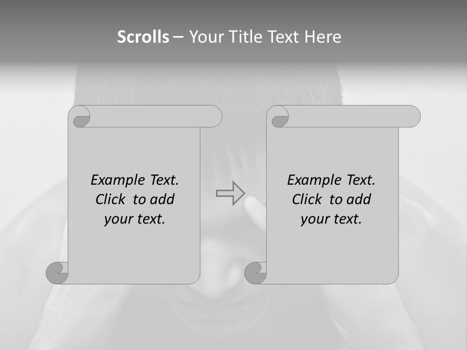 A Man Holding His Hands To His Face PowerPoint Template