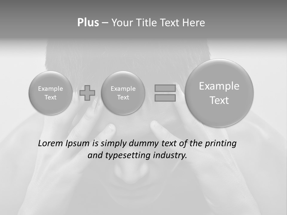 A Man Holding His Hands To His Face PowerPoint Template