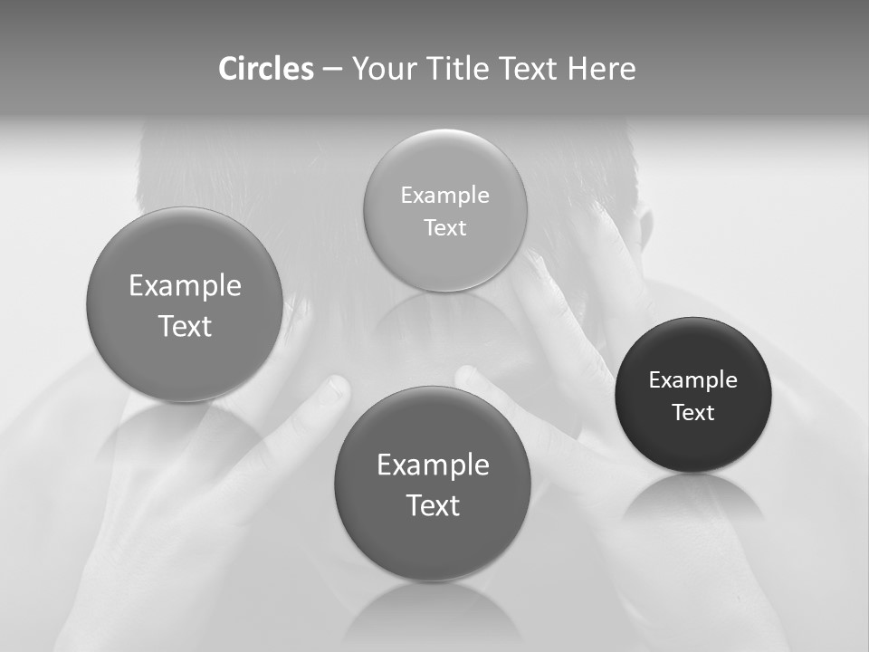 A Man Holding His Hands To His Face PowerPoint Template