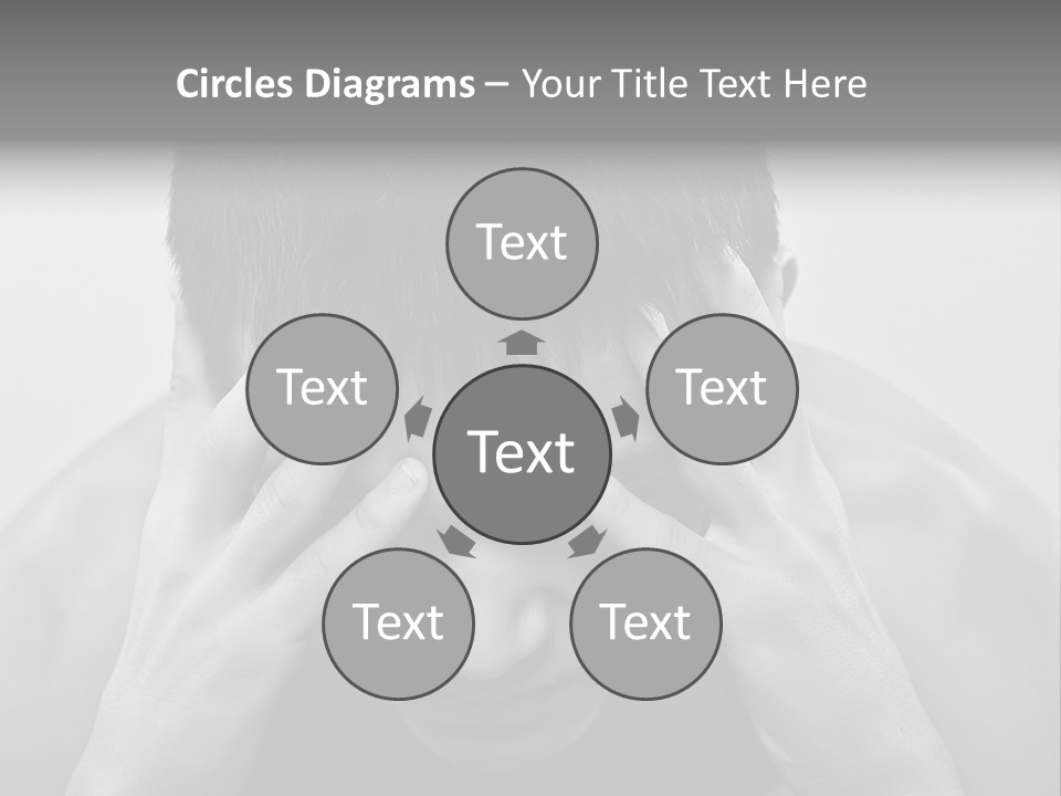 A Man Holding His Hands To His Face PowerPoint Template