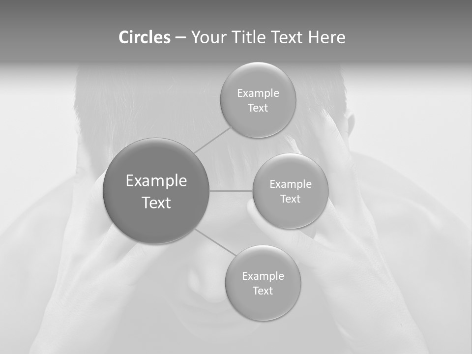 A Man Holding His Hands To His Face PowerPoint Template