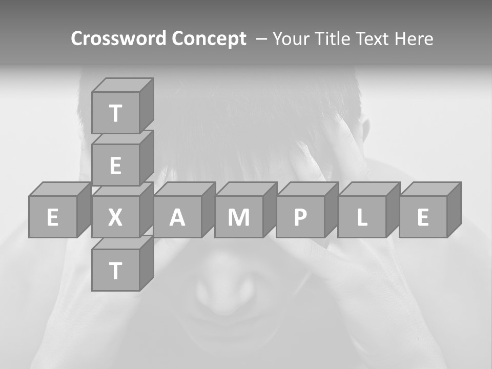 A Man Holding His Hands To His Face PowerPoint Template