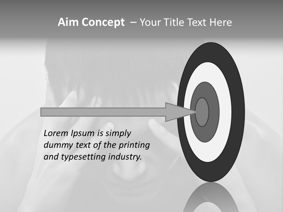 A Man Holding His Hands To His Face PowerPoint Template