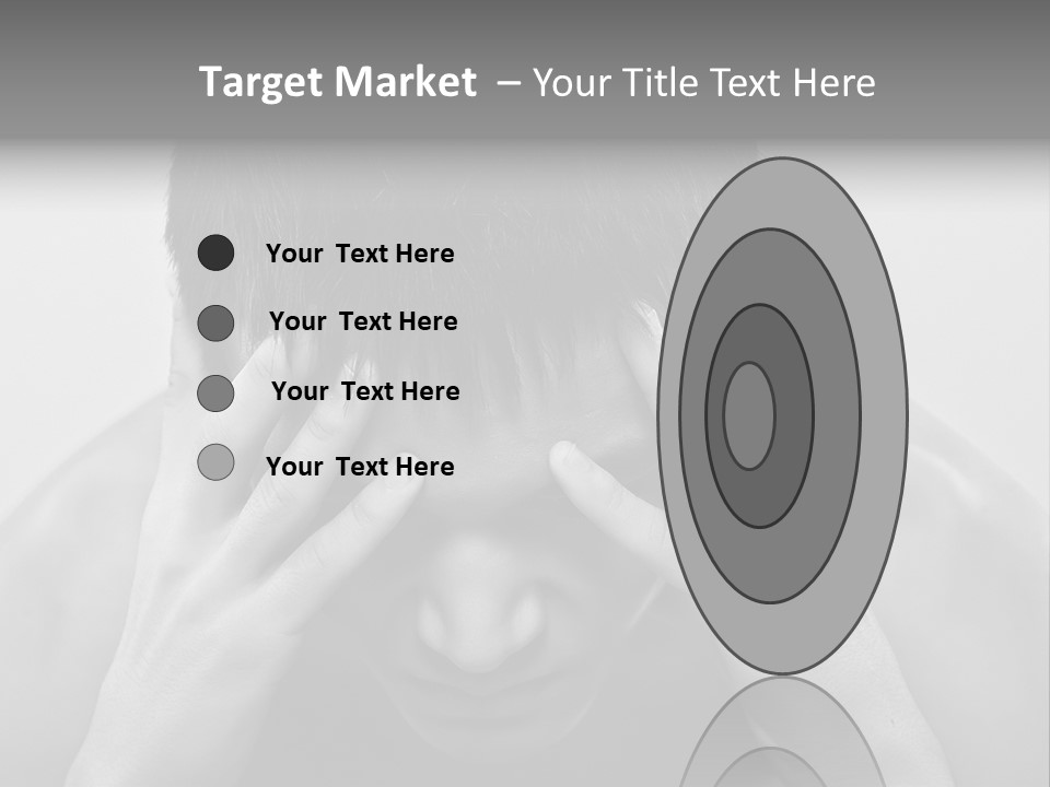 A Man Holding His Hands To His Face PowerPoint Template