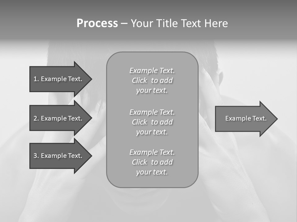 A Man Holding His Hands To His Face PowerPoint Template