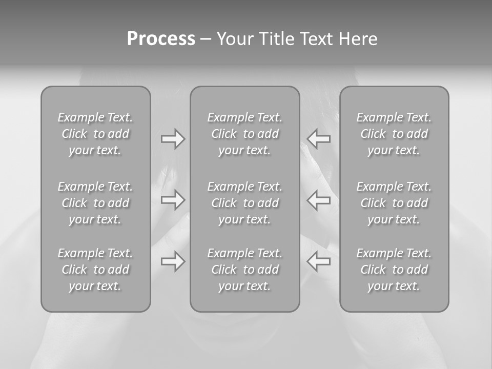 A Man Holding His Hands To His Face PowerPoint Template