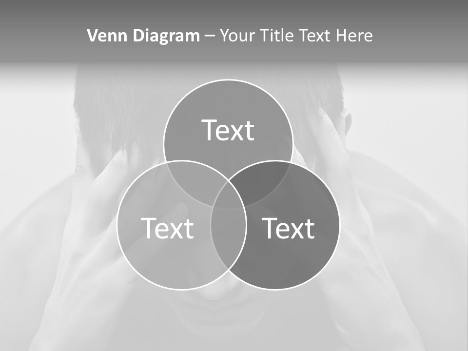 A Man Holding His Hands To His Face PowerPoint Template