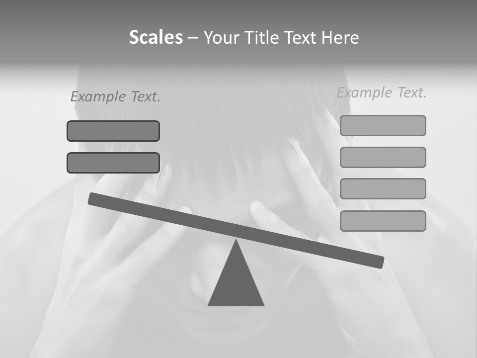 A Man Holding His Hands To His Face PowerPoint Template