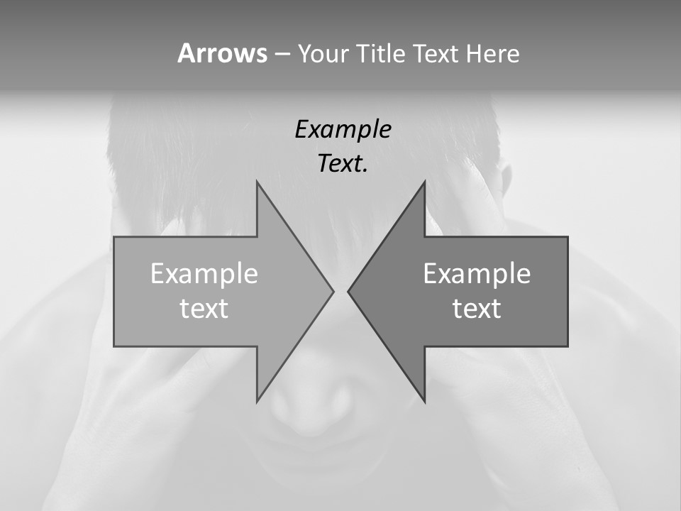 A Man Holding His Hands To His Face PowerPoint Template