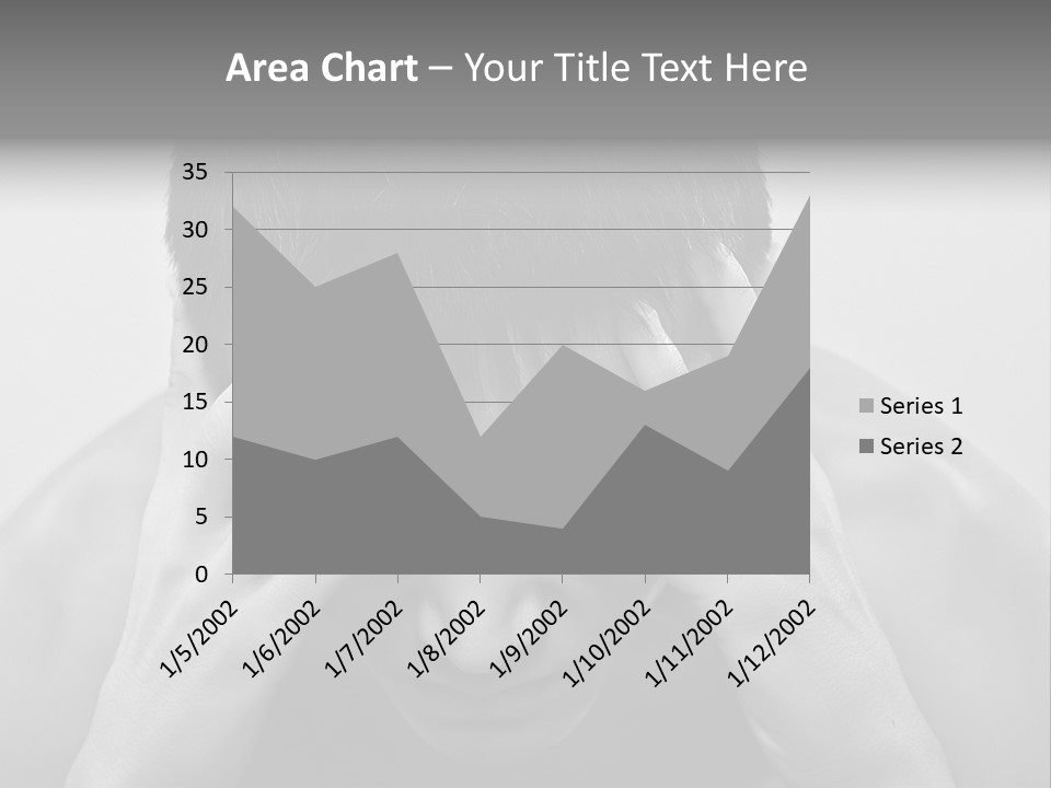 A Man Holding His Hands To His Face PowerPoint Template