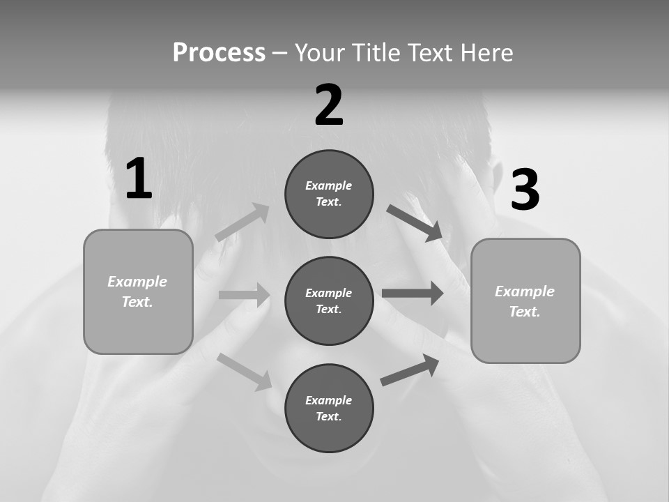 A Man Holding His Hands To His Face PowerPoint Template