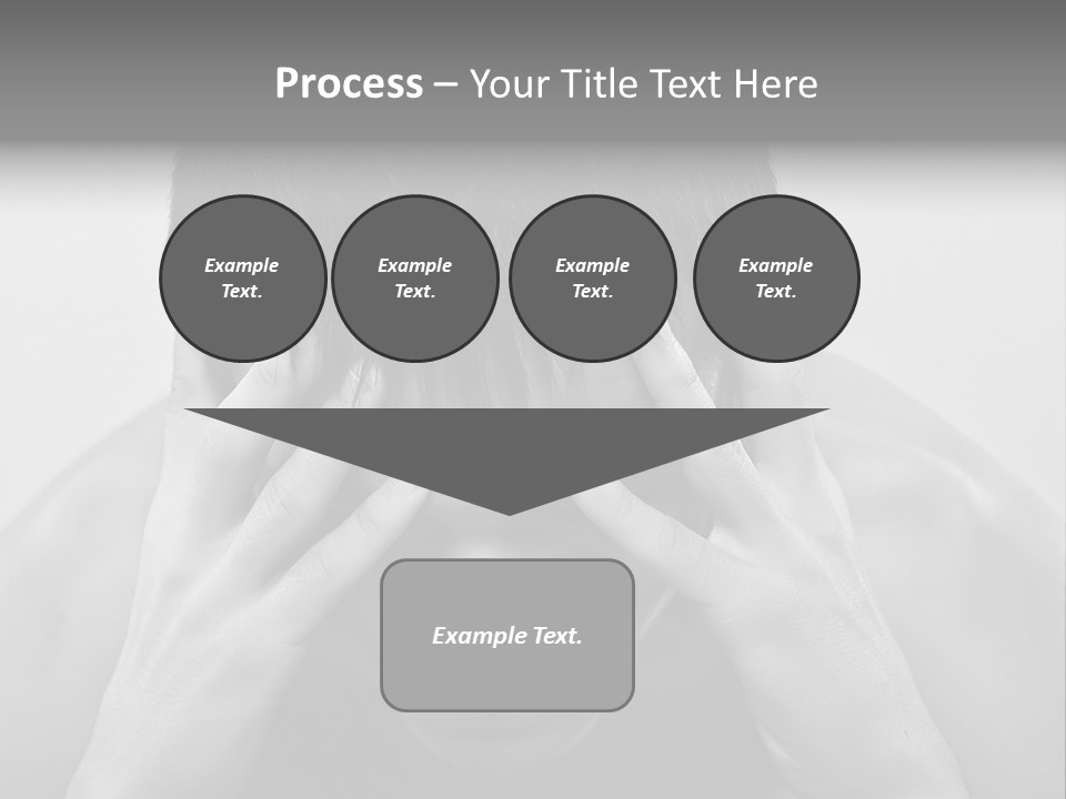 A Man Holding His Hands To His Face PowerPoint Template