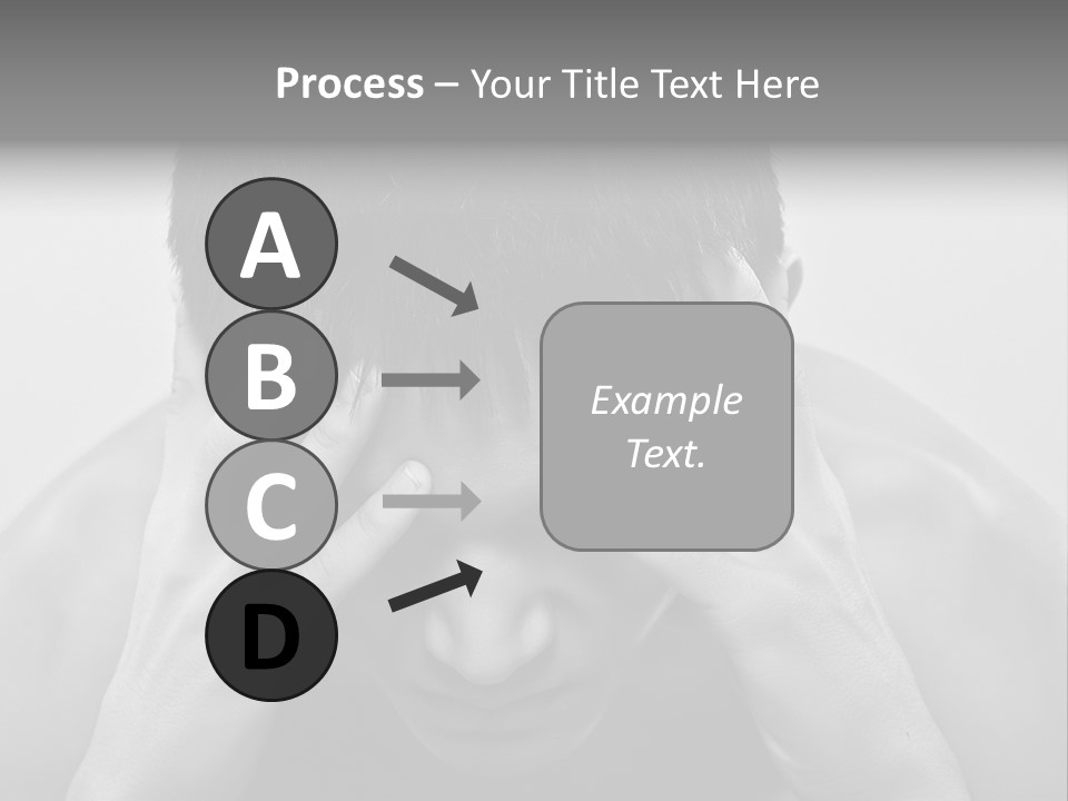 A Man Holding His Hands To His Face PowerPoint Template