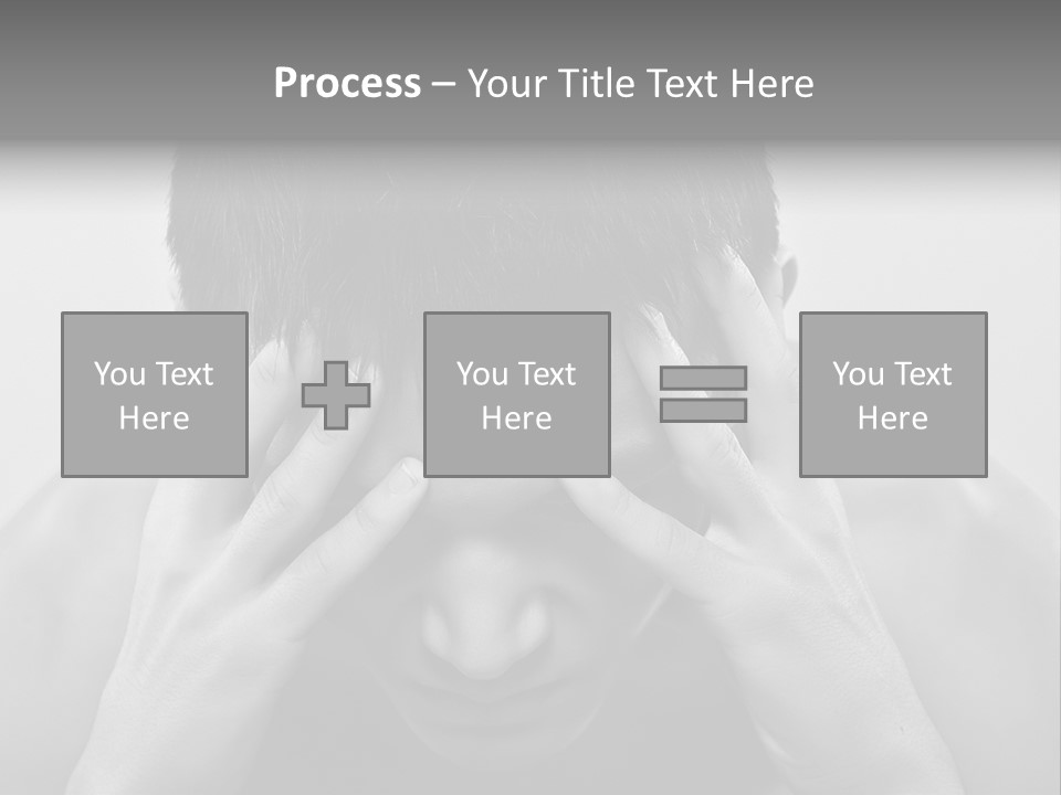 A Man Holding His Hands To His Face PowerPoint Template