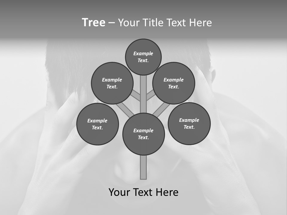 A Man Holding His Hands To His Face PowerPoint Template