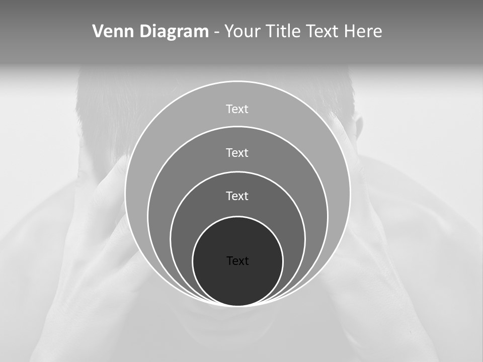 A Man Holding His Hands To His Face PowerPoint Template