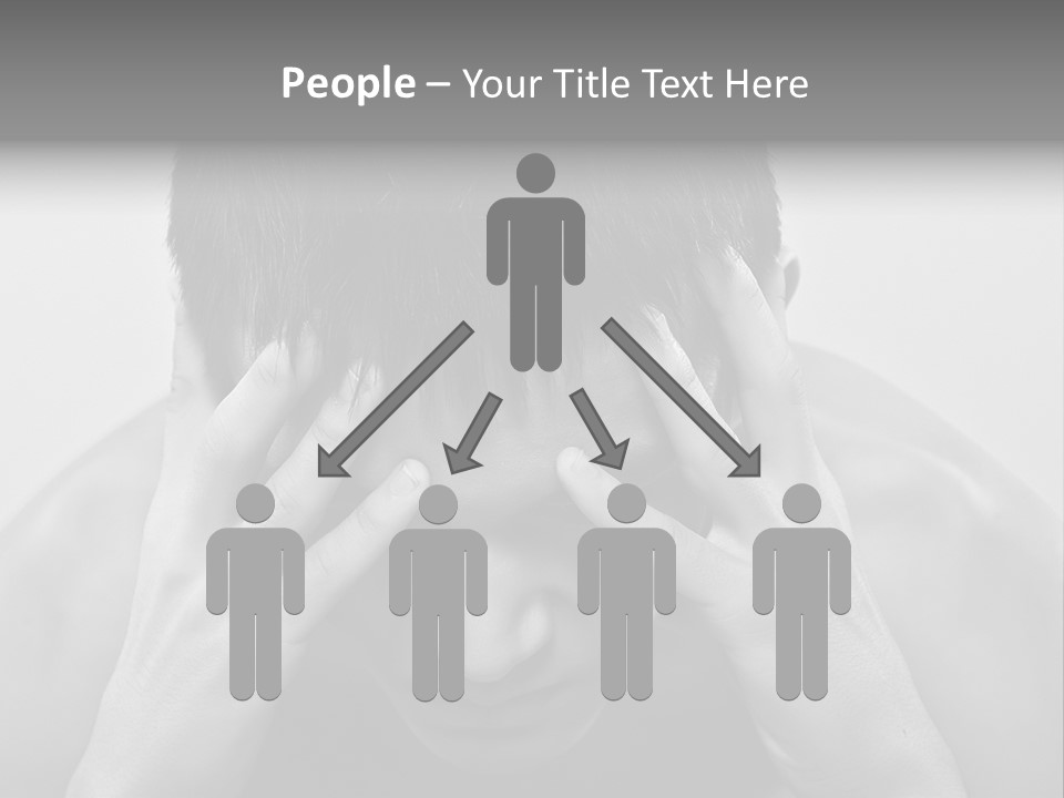 A Man Holding His Hands To His Face PowerPoint Template